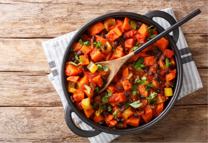 sweet potato and black bean chili